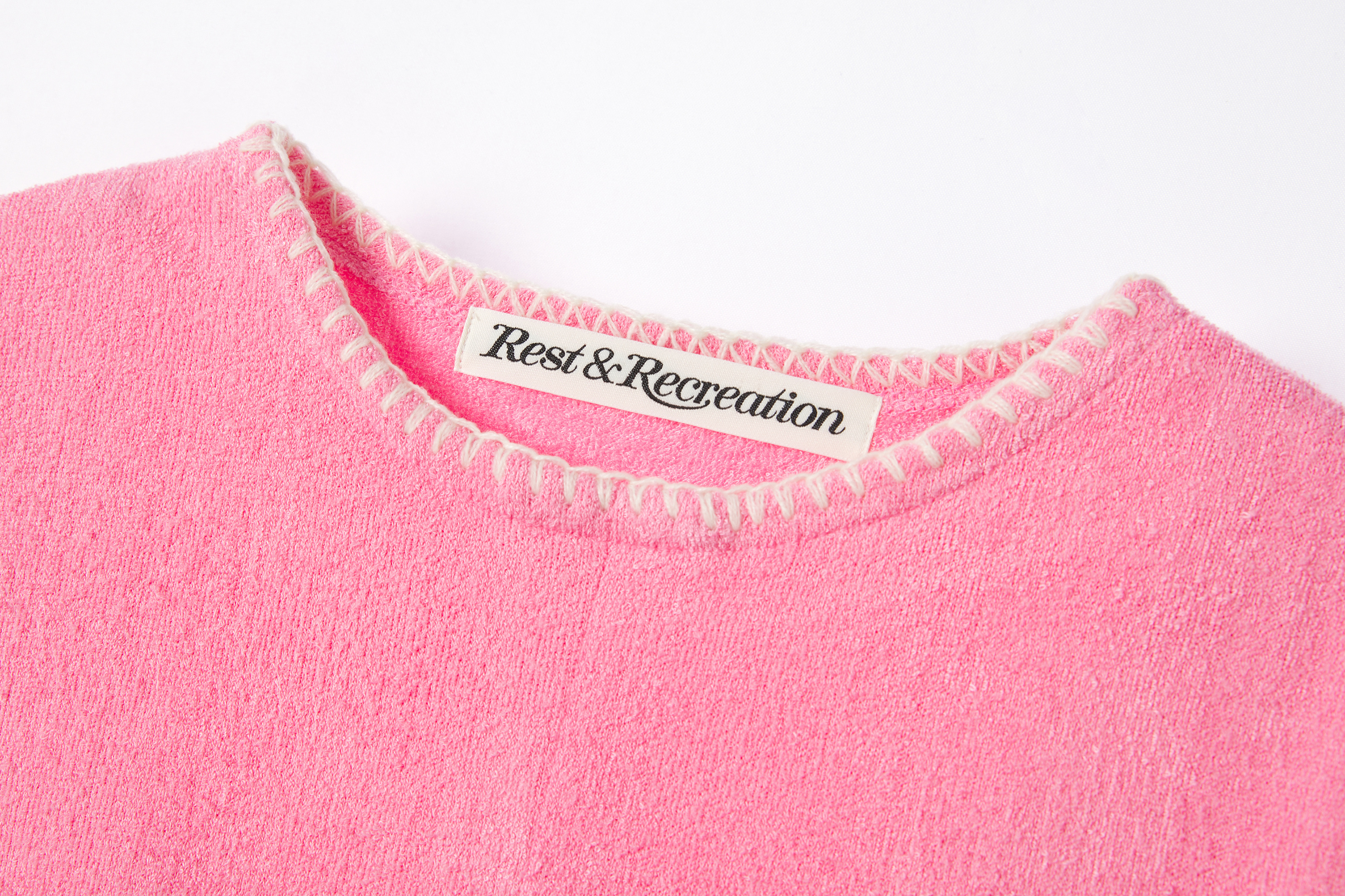 RR CUT OUT TERRY TOP - PINK